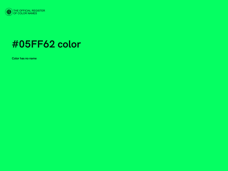#05FF62 color image