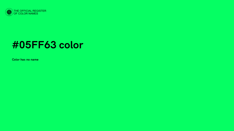 #05FF63 color image