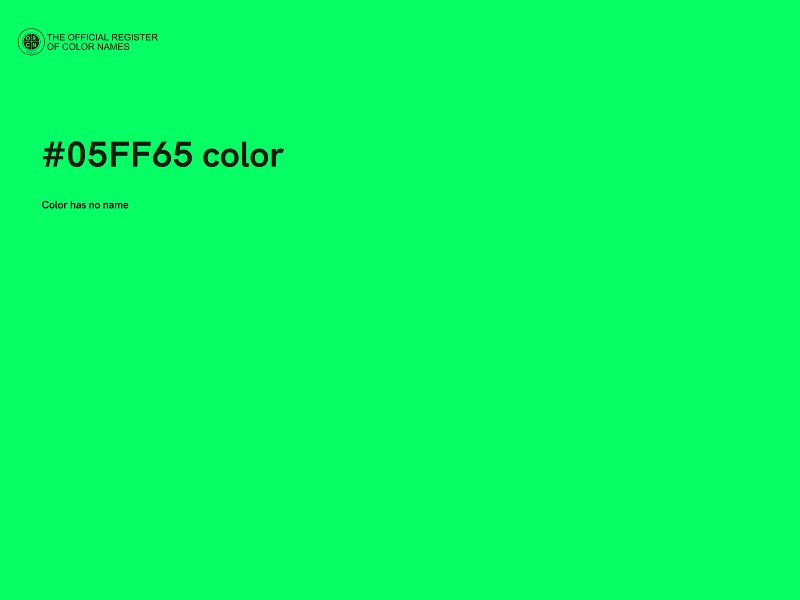#05FF65 color image