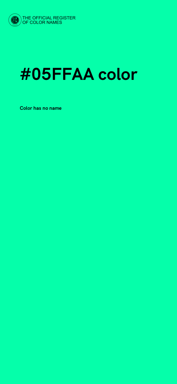 #05FFAA color image
