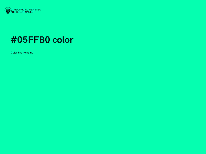 #05FFB0 color image