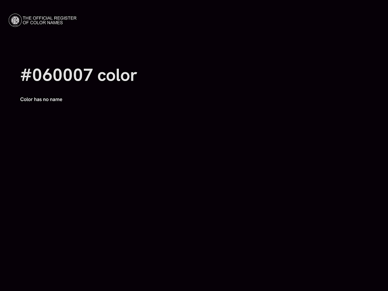 #060007 color image