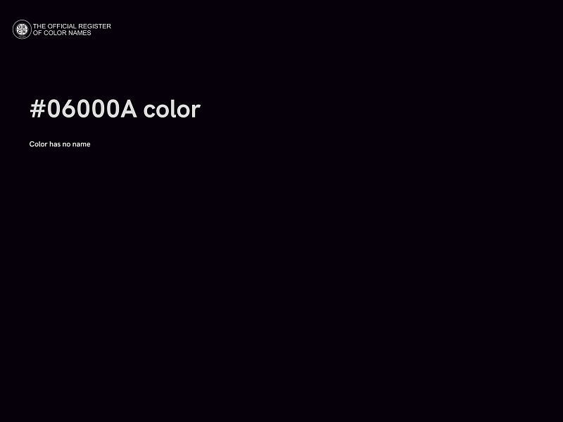 #06000A color image