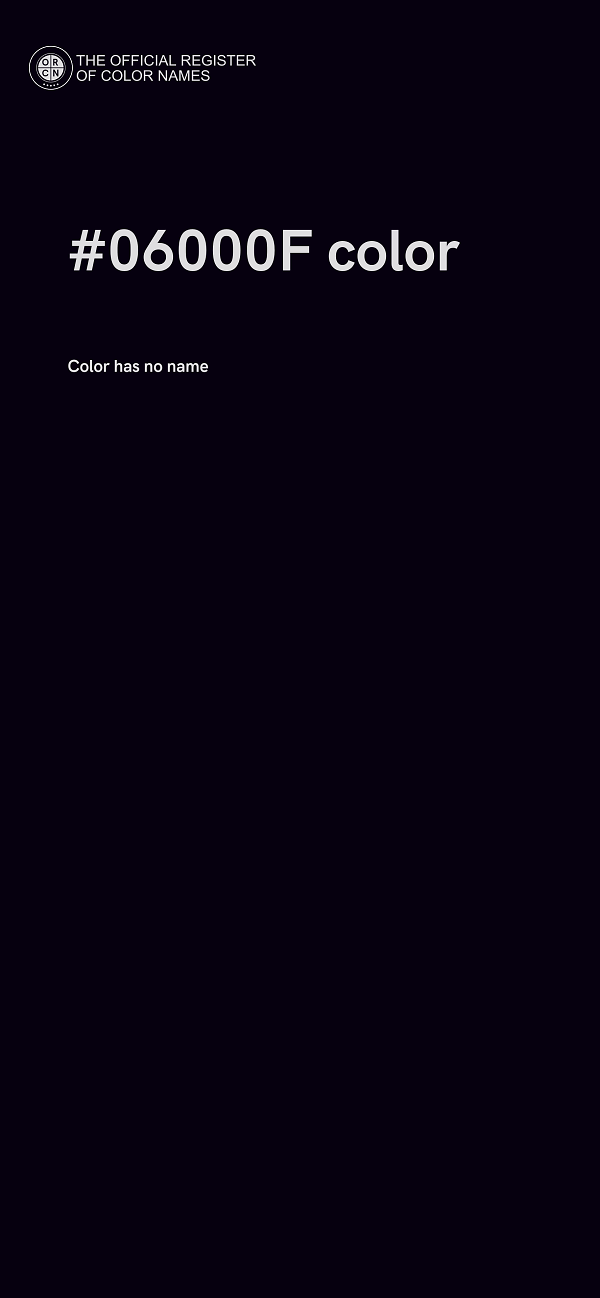 #06000F color image