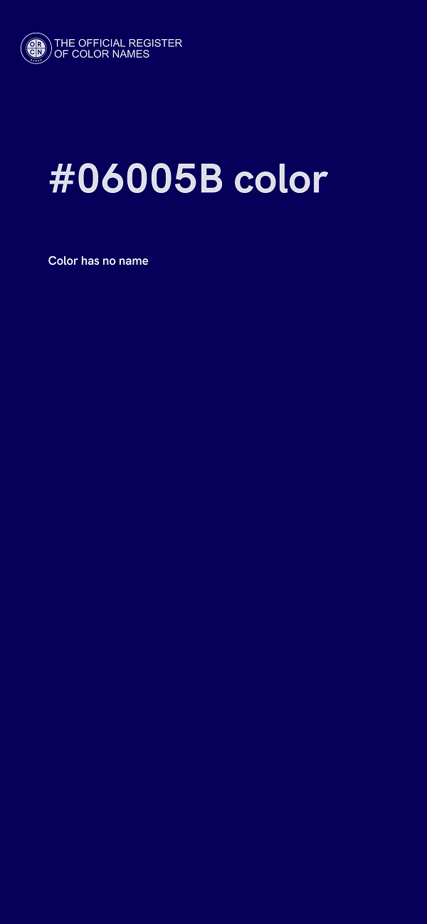 #06005B color image