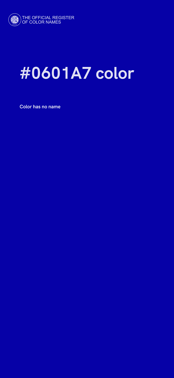 #0601A7 color image