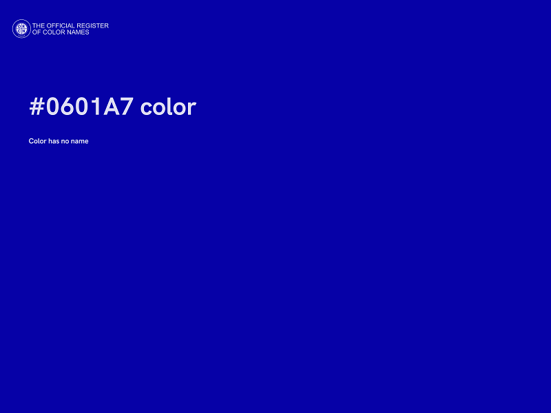 #0601A7 color image