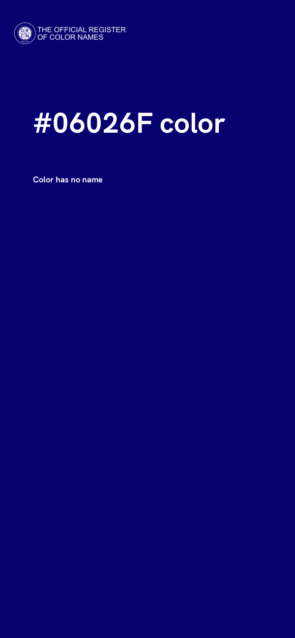 #06026F color image
