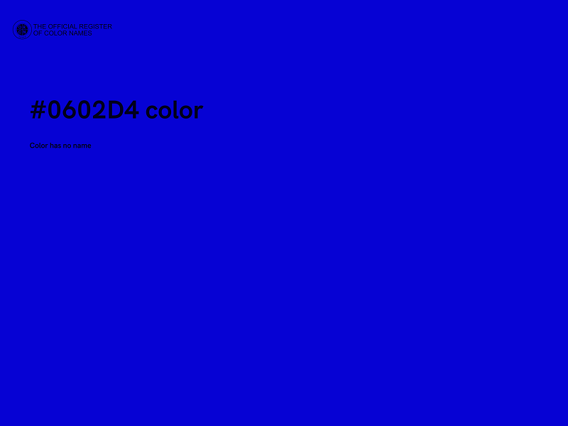 #0602D4 color image