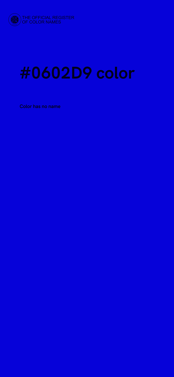 #0602D9 color image
