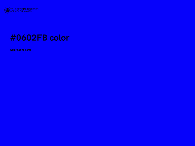 #0602FB color image