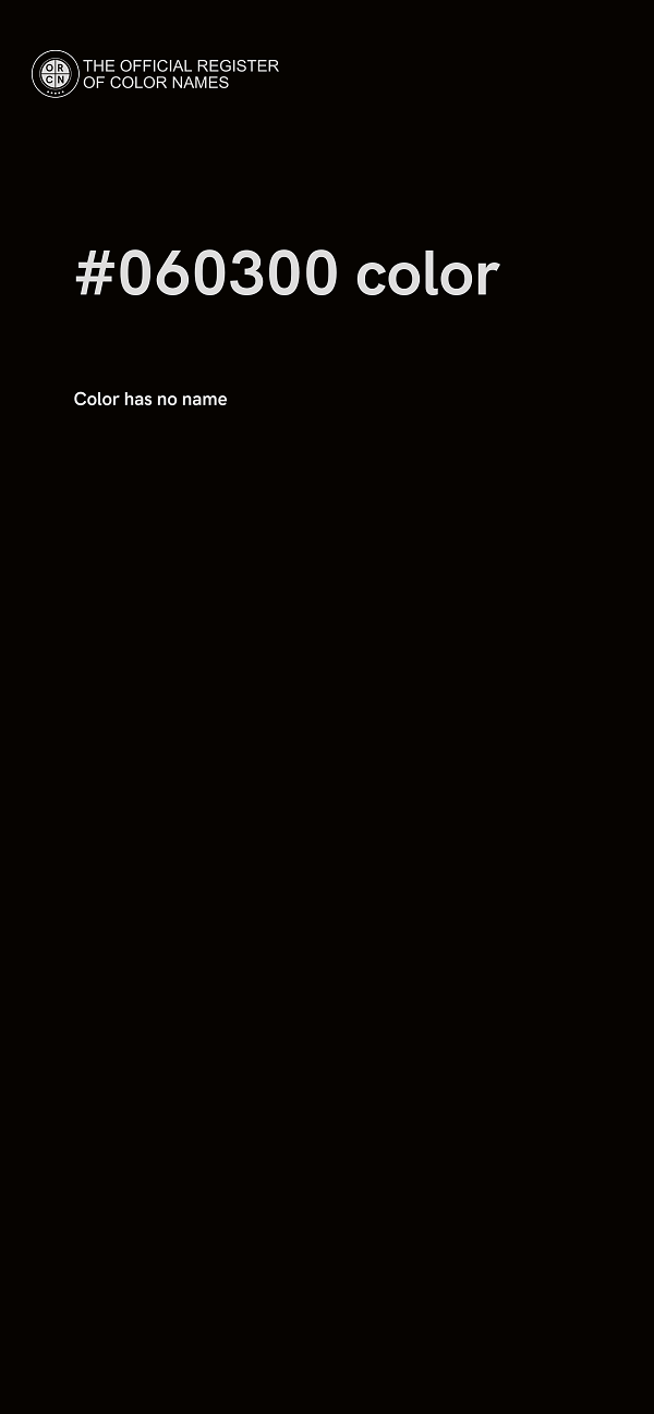 #060300 color image