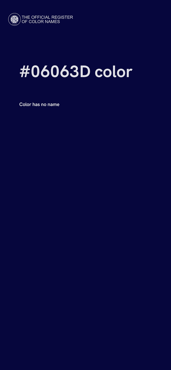 #06063D color image