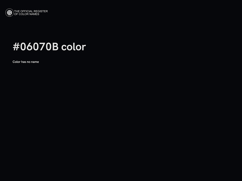 #06070B color image
