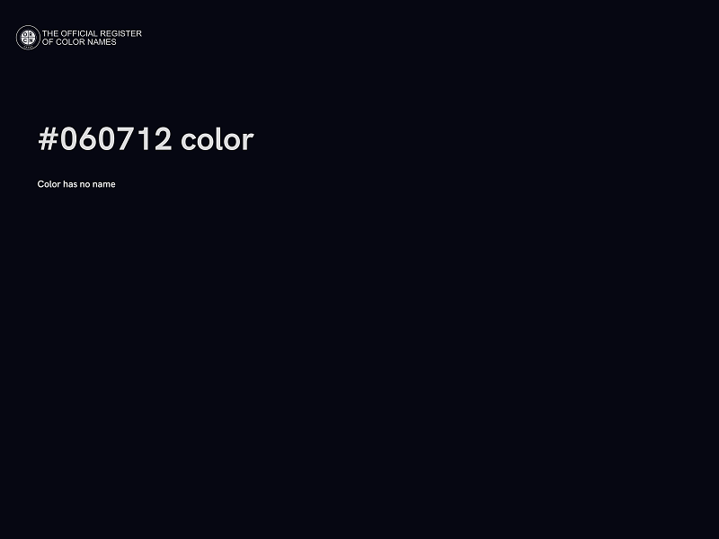 #060712 color image