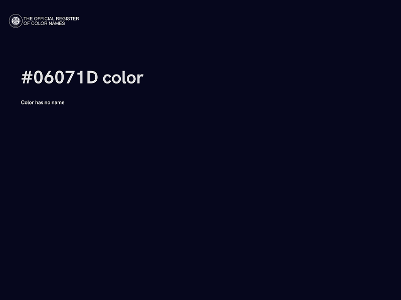 #06071D color image