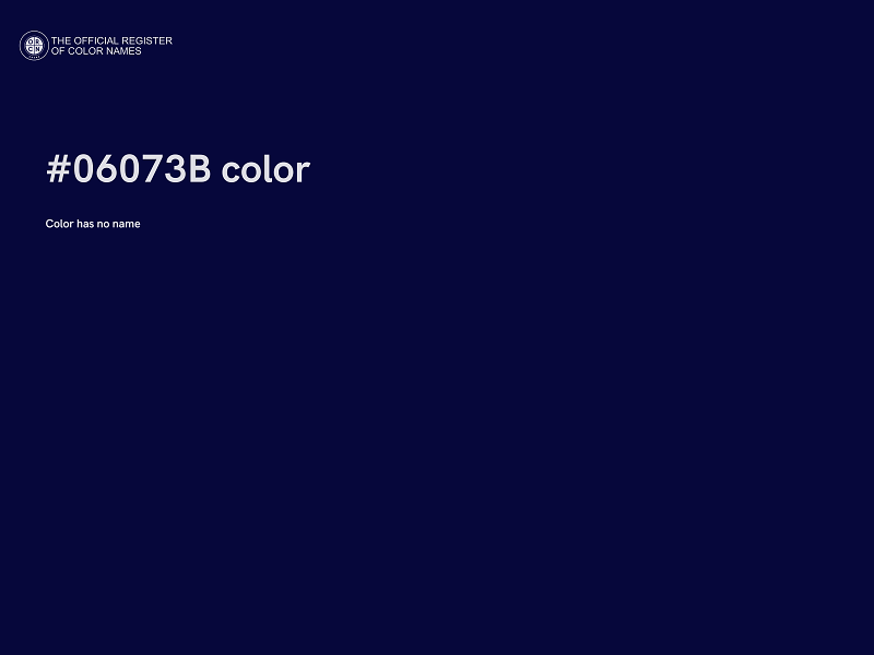 #06073B color image