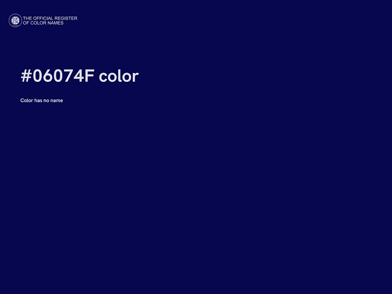 #06074F color image