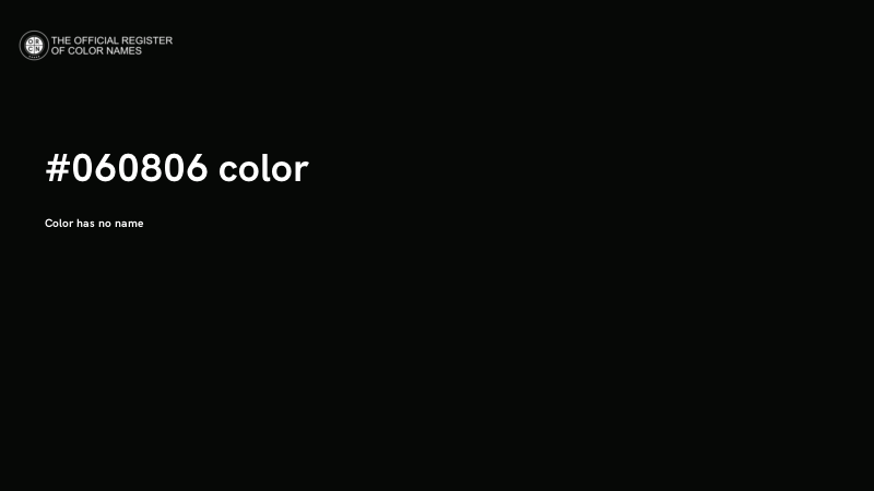 #060806 color image