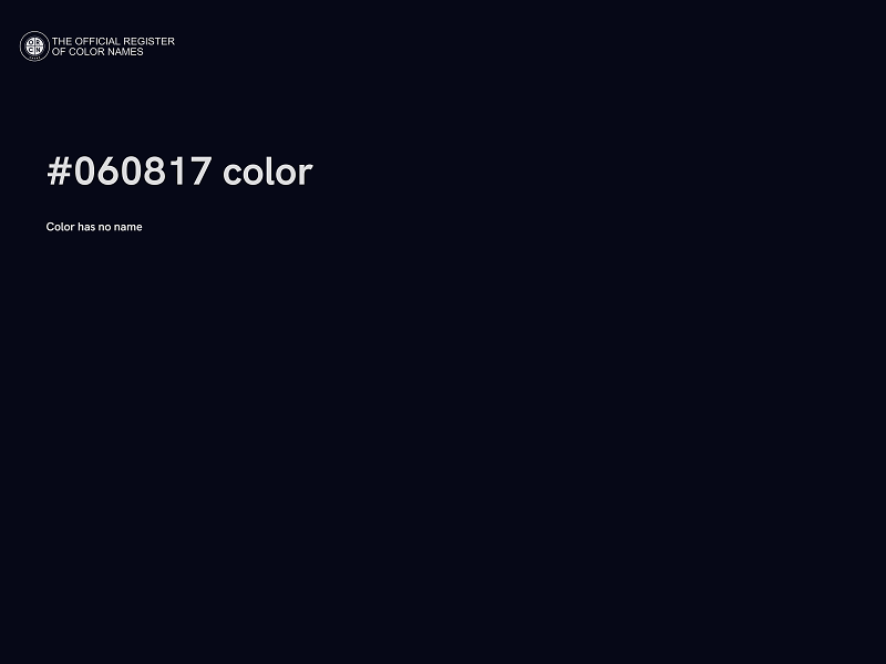 #060817 color image