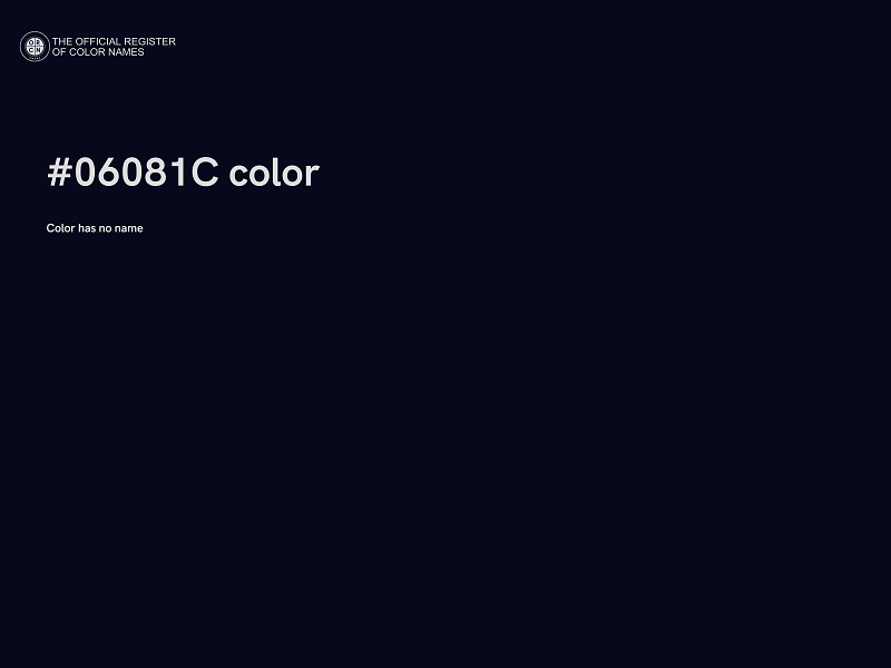 #06081C color image