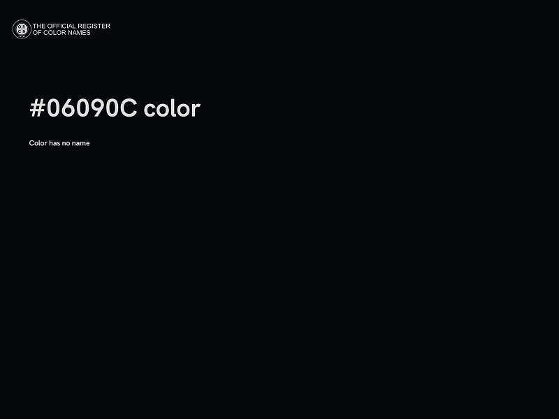 #06090C color image