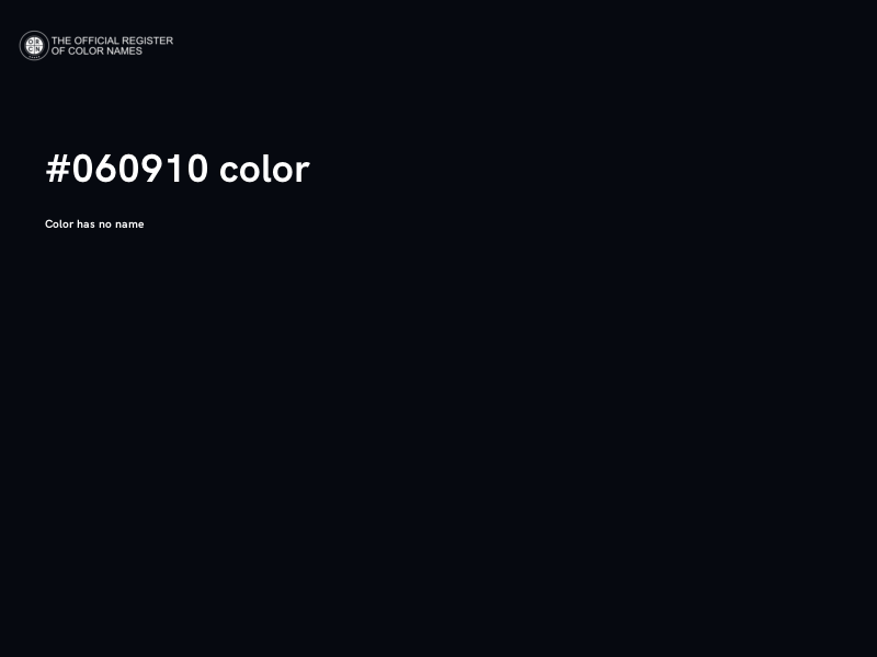 #060910 color image