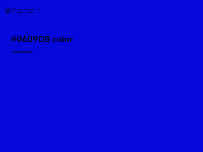 #0609DB color image