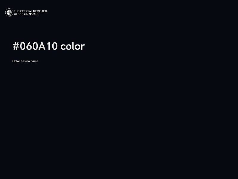 #060A10 color image