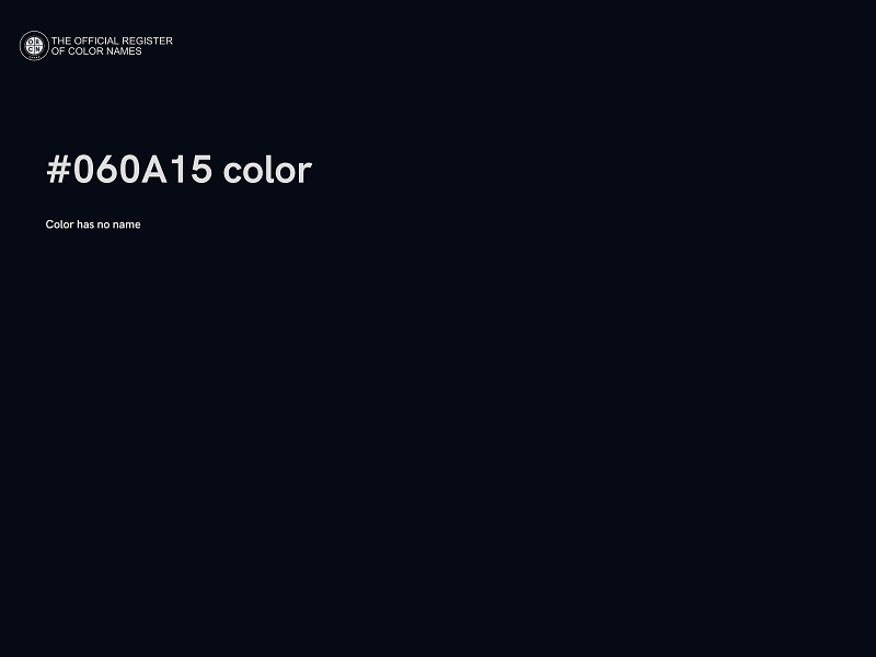 #060A15 color image