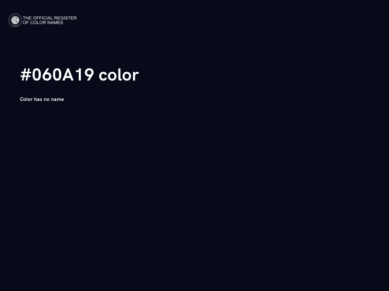#060A19 color image