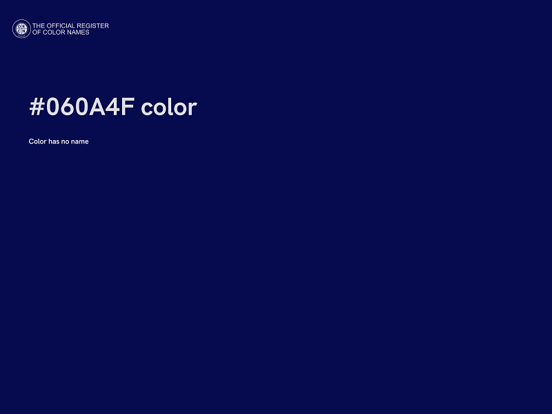 #060A4F color image