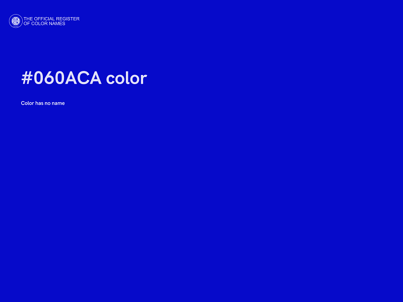 #060ACA color image