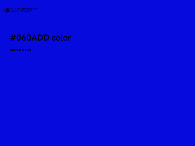 #060ADD color image
