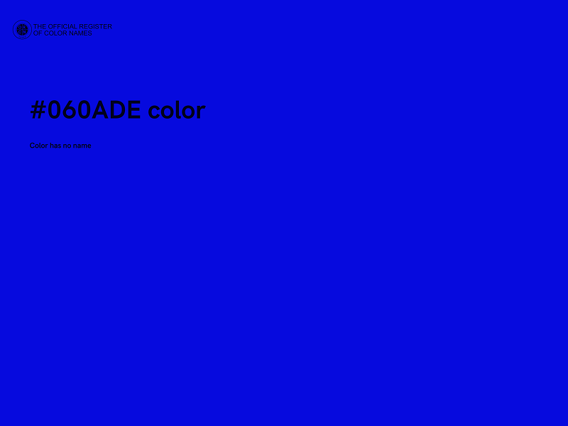 #060ADE color image