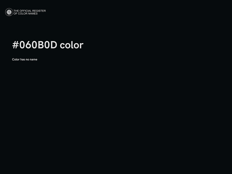 #060B0D color image