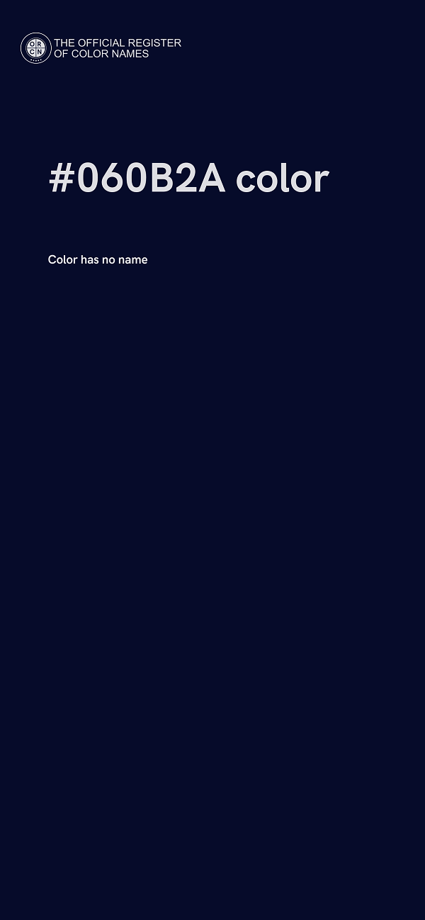 #060B2A color image