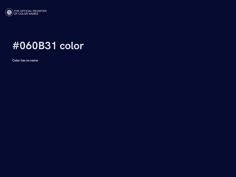 #060B31 color image