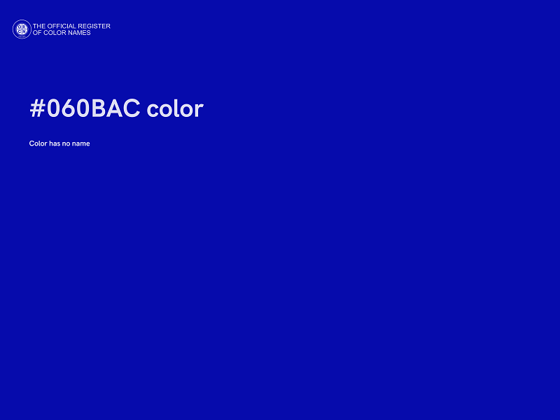 #060BAC color image