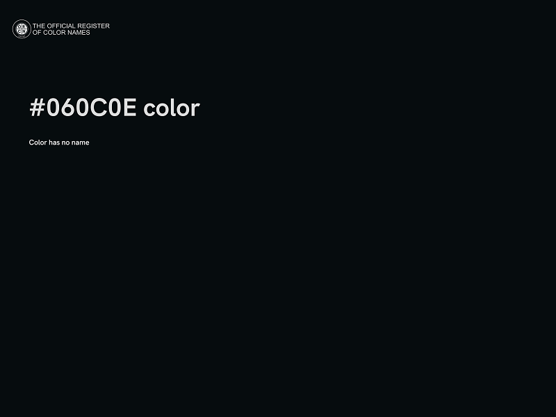 #060C0E color image