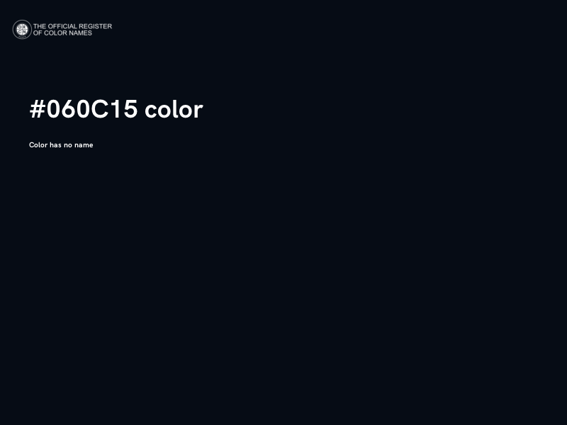 #060C15 color image