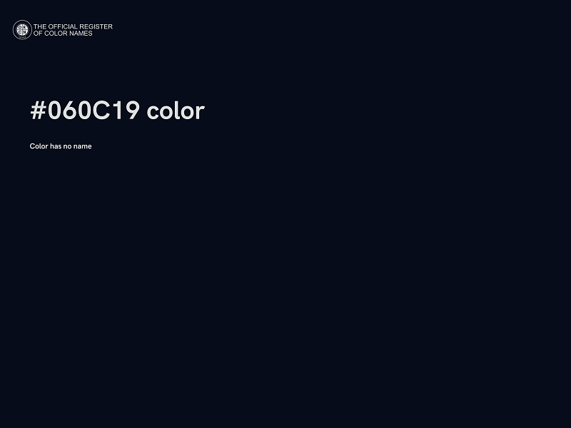 #060C19 color image