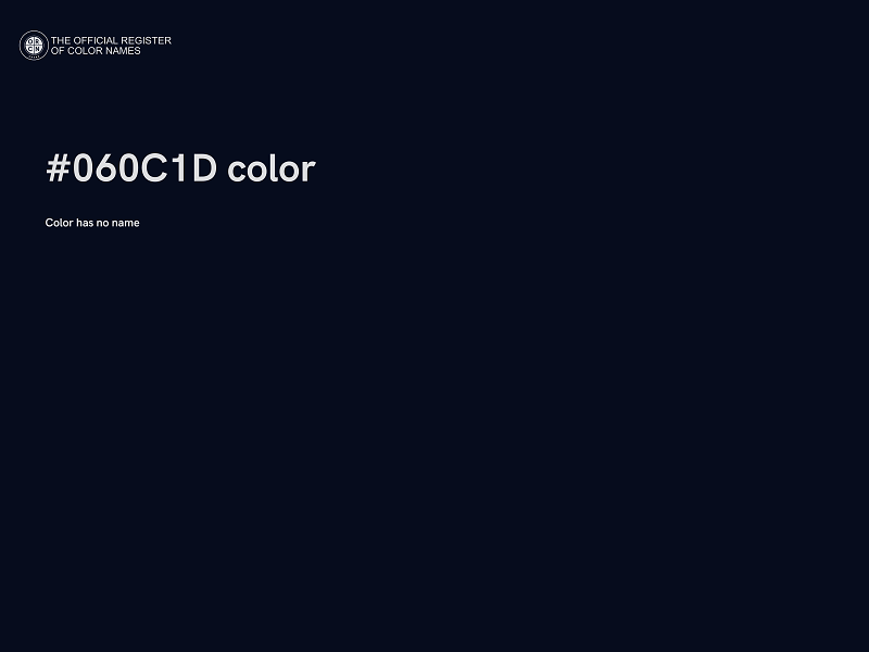 #060C1D color image