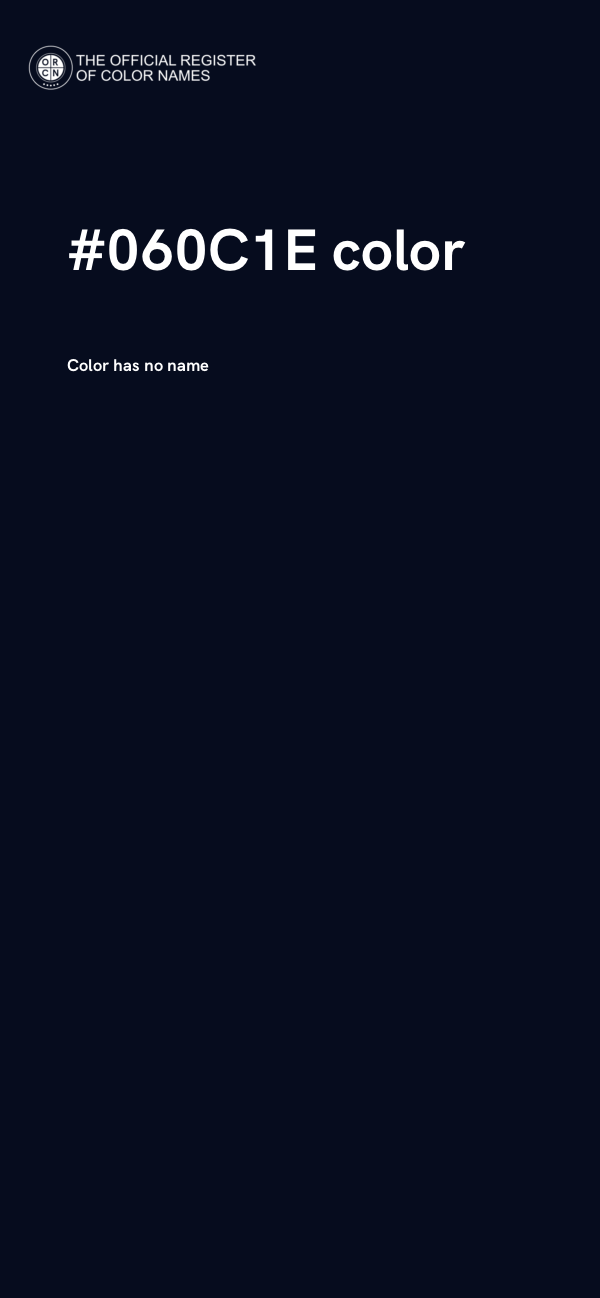#060C1E color image