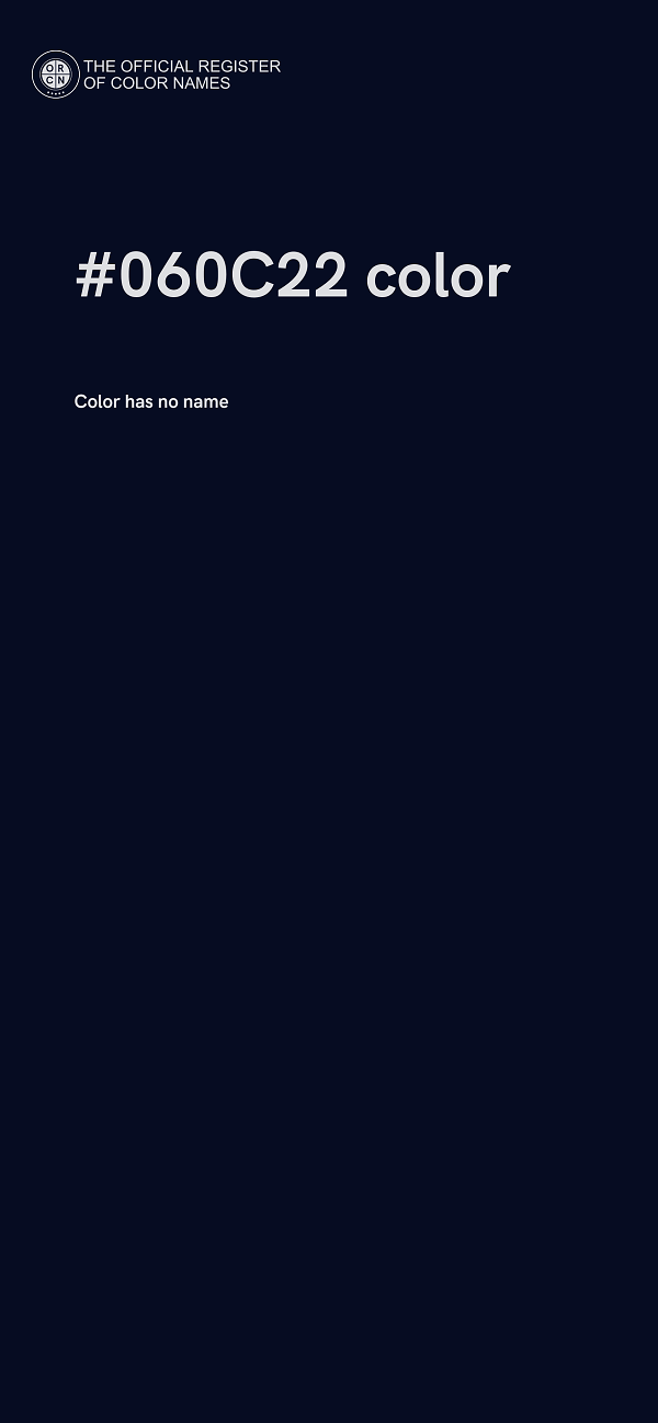 #060C22 color image