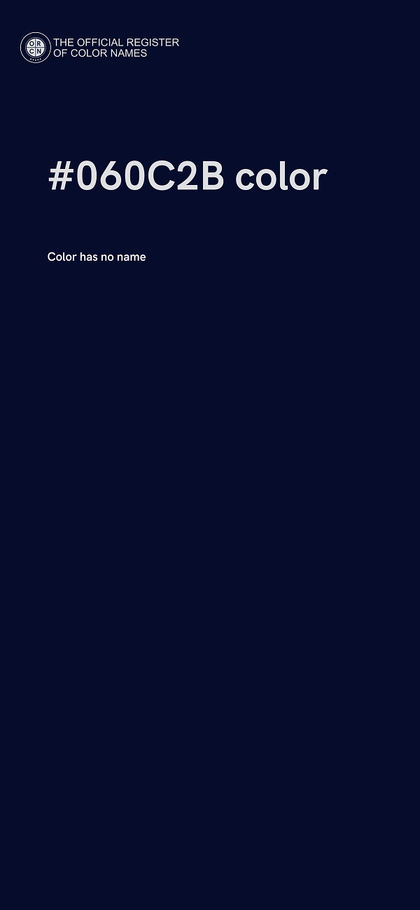 #060C2B color image