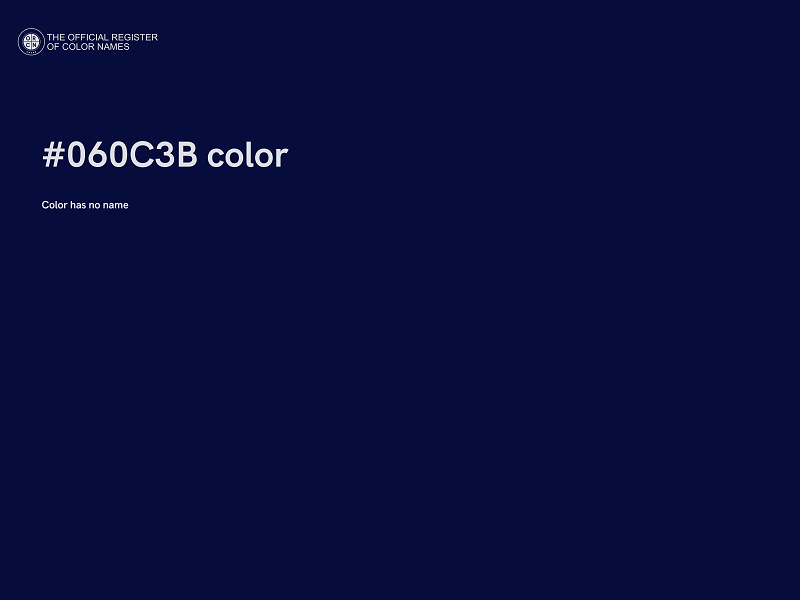 #060C3B color image