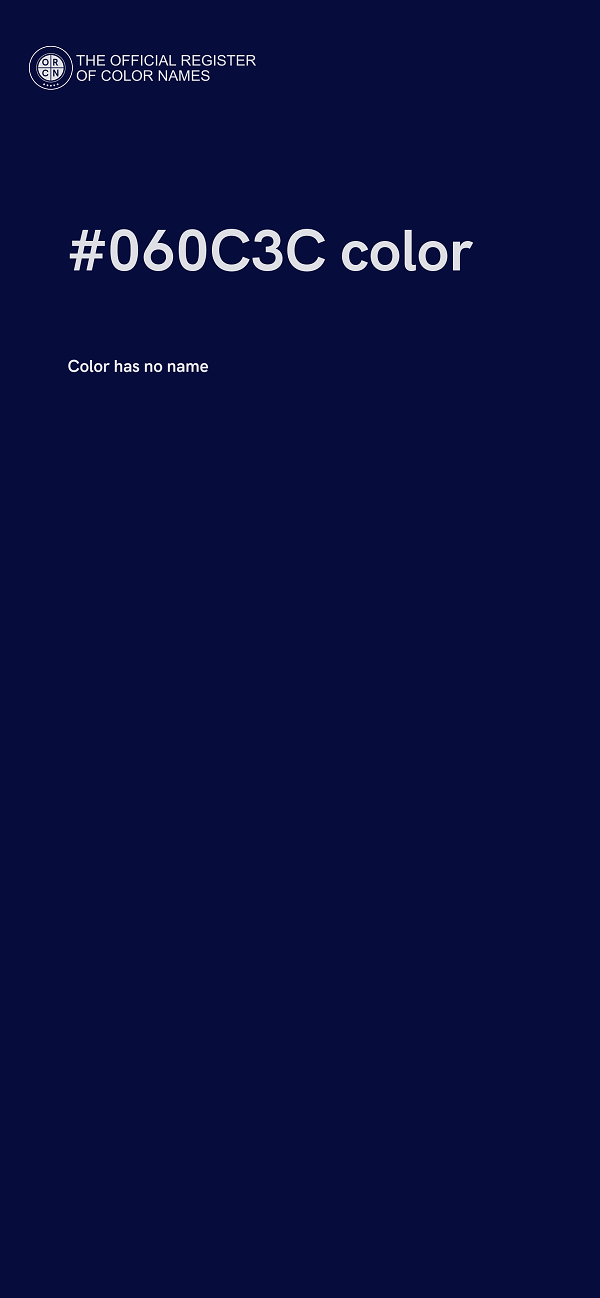 #060C3C color image