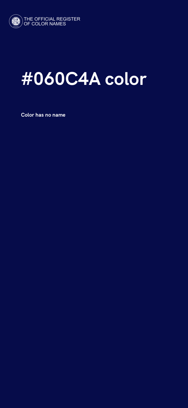 #060C4A color image