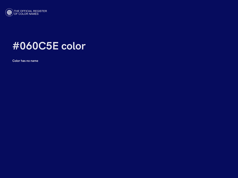 #060C5E color image